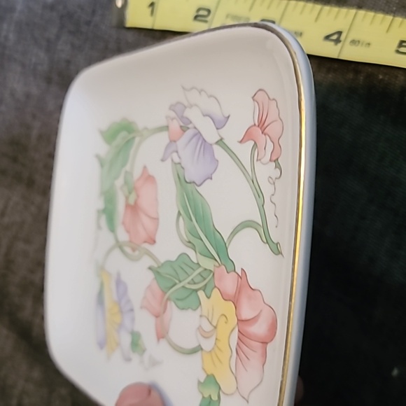 Small 90s fine china tray by Ben Rickert Inc Made in Japan - Picture 4 of 7